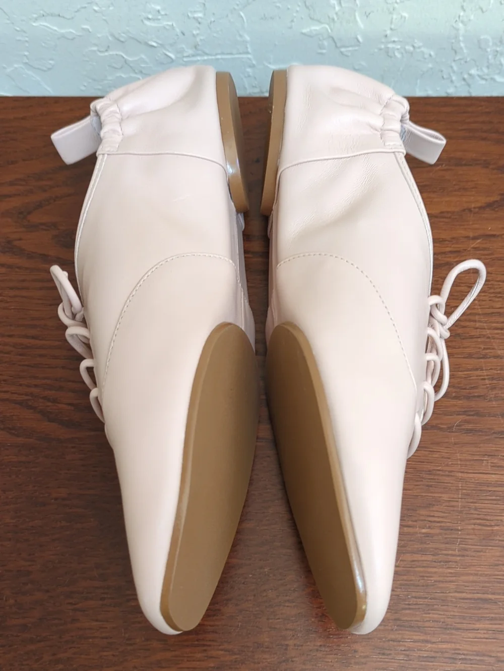 NEW Reformation Dusty Pink Marie Lace Up Oxford Shoes Size 6